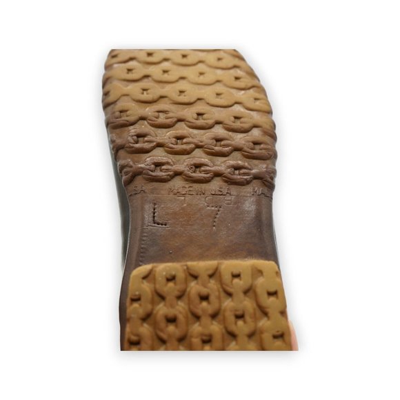 L.L. Bean Maine Hunting Shoe High Top Ankle Boots Women 7 Leather Rubber Lace Up - Picture 10 of 10